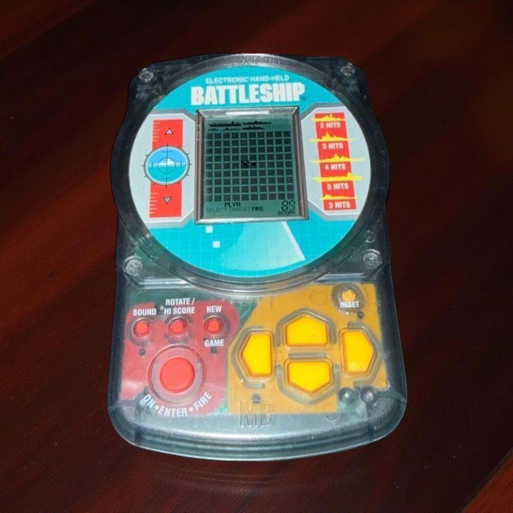 Vintage 1995 MB Electronic Handheld Battleship Game Milton Bradley A40